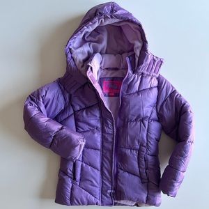 Kids Purple Puffer Jacket